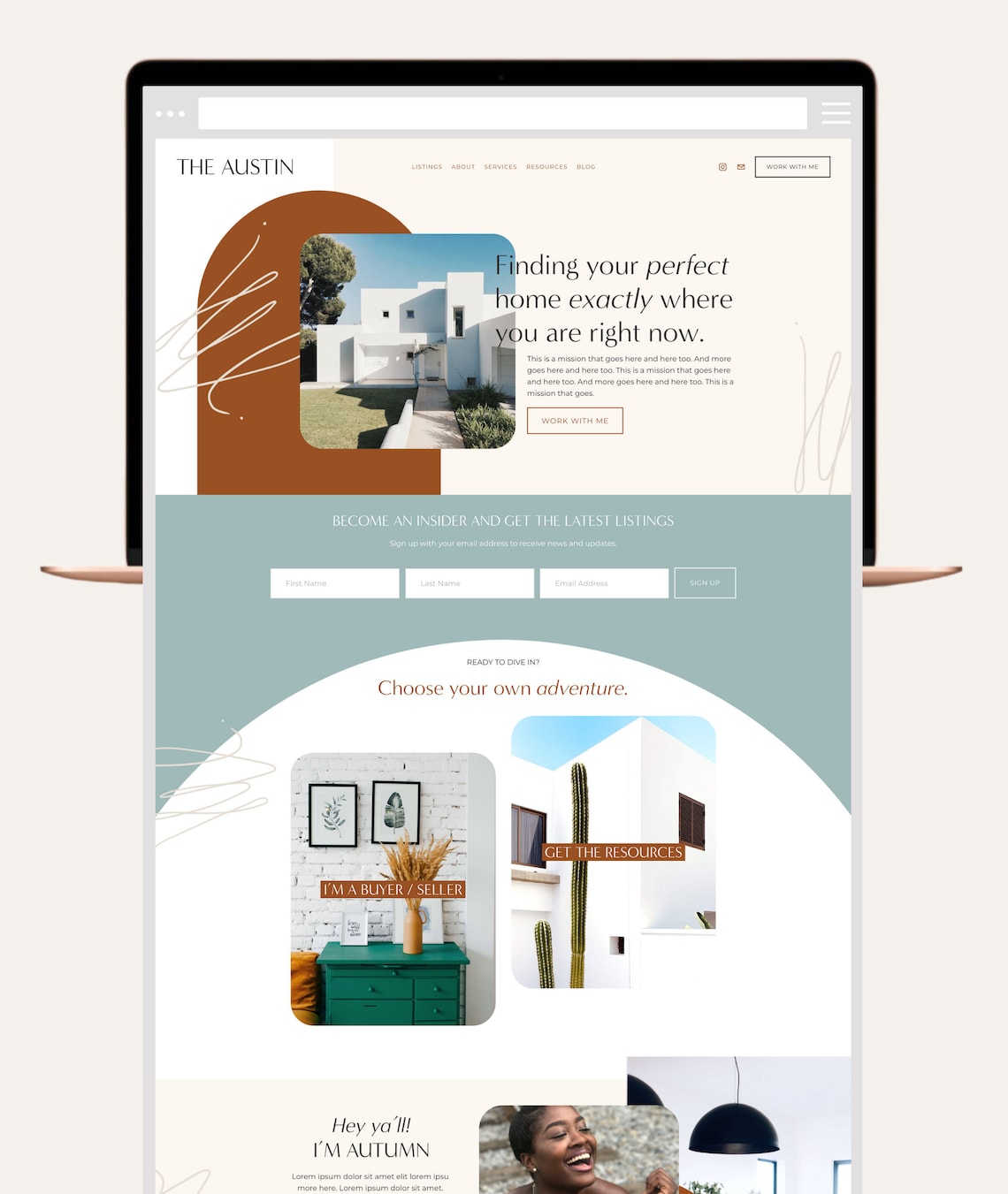 SQUARESPACE WEBSITE TEMPLATE Design for real estate agents: Etsy SQUARESPACE WEBSITE TEMPLATE Design for real estate agents: Etsy