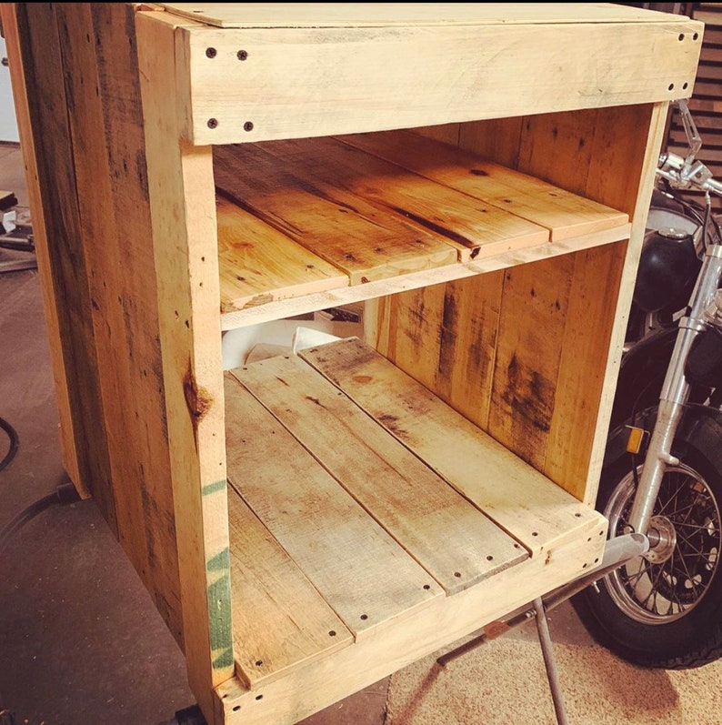 Repurposed Wood Beer Fridge / Mini Fridge Stand/ Etsy