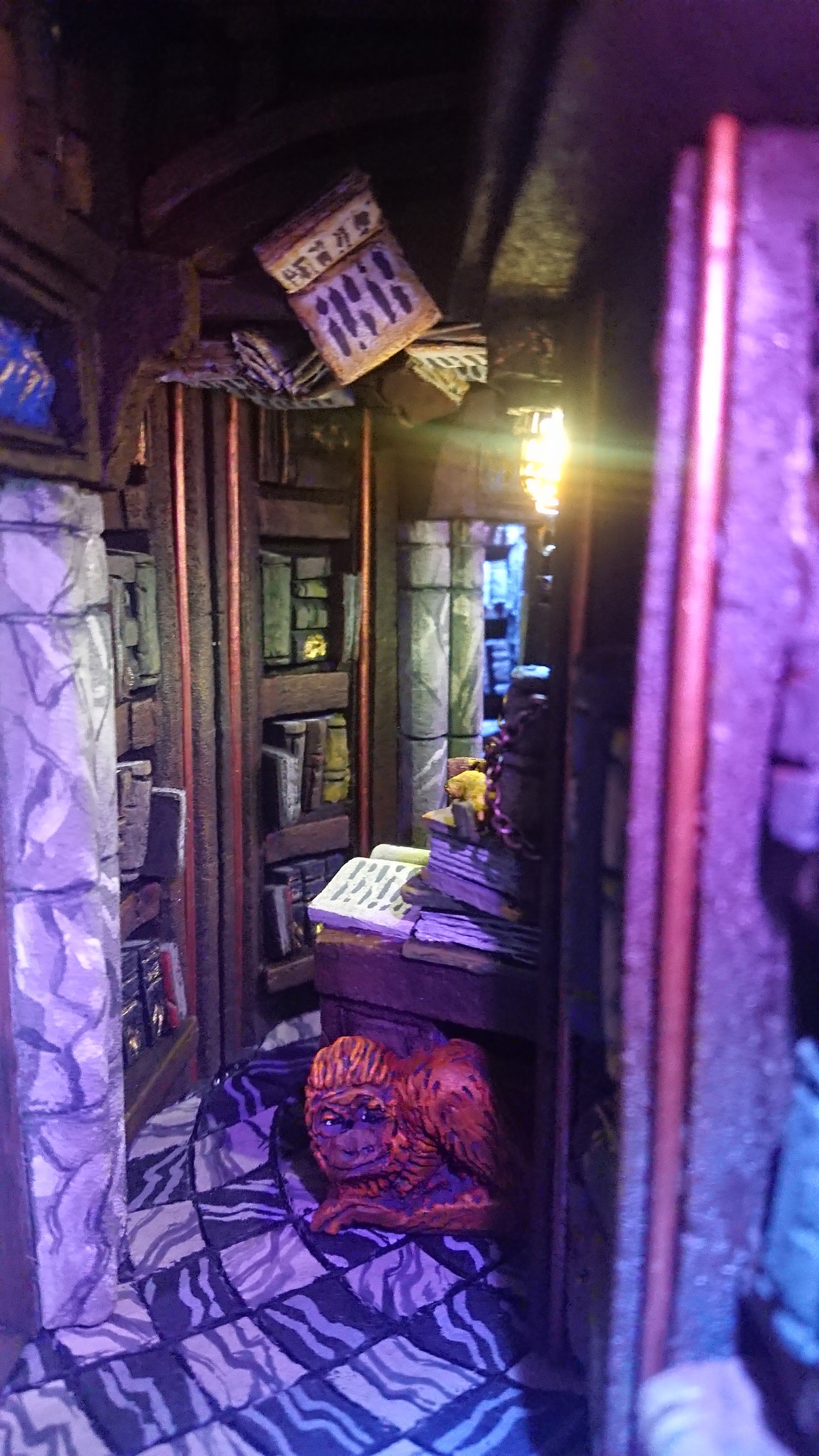 Book Nook Shelf Insert Diorama. UU Library Etsy