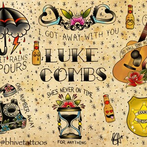 Tyler Childers Tattoo Flash Sheet Etsy 25,438 views, added to favorites 2,950 times. tyler childers tattoo flash sheet etsy