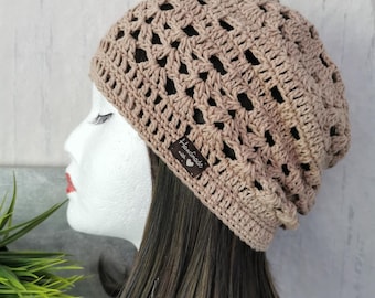 Hat, crochet hat, pure cotton hat, summer beanie, chemo hat, crocheted women's hat, chemo hats for women, airy beanie
