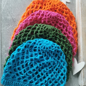 Cotton hat, hat color selection, hat for women, men, children, summer hat, crocheted summer hat, crochet beanie in color selection image 4