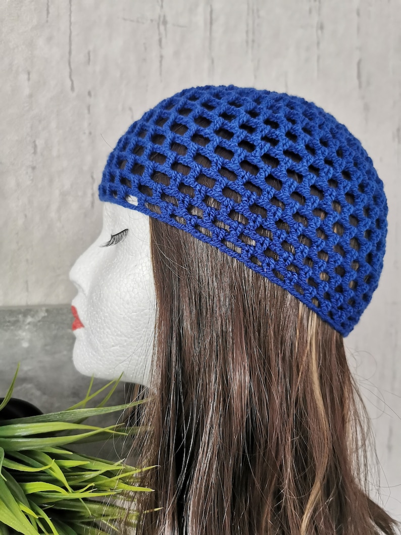 Cappello di transizione, moda anni '20, cappello all'uncinetto, cappello all'uncinetto boho, cappello con teschio, cappello con teschio, cappello a rete lavorato all'uncinetto a mano, ampia selezione di colori immagine 5