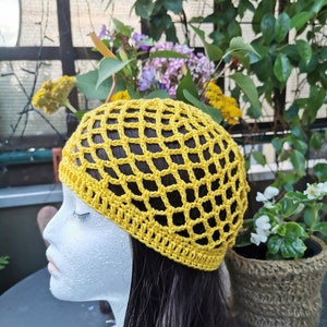 Cotton hat, hat color selection, hat for women, men, children, summer hat, crocheted summer hat, crochet beanie in color selection image 7