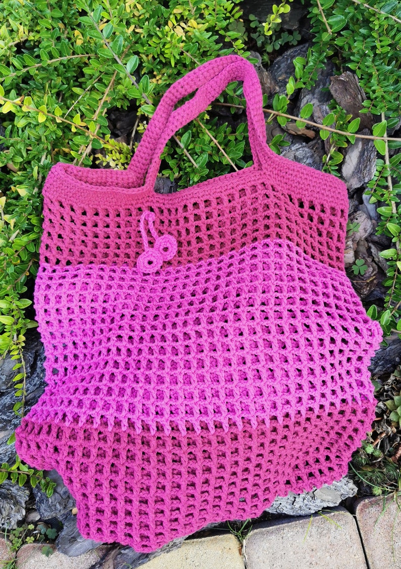 Crochet bag, market bag, shopping net, net bag, crochetbag,net shopping net bucket bag,bag,crochet net bag,bread bag zero waste image 3