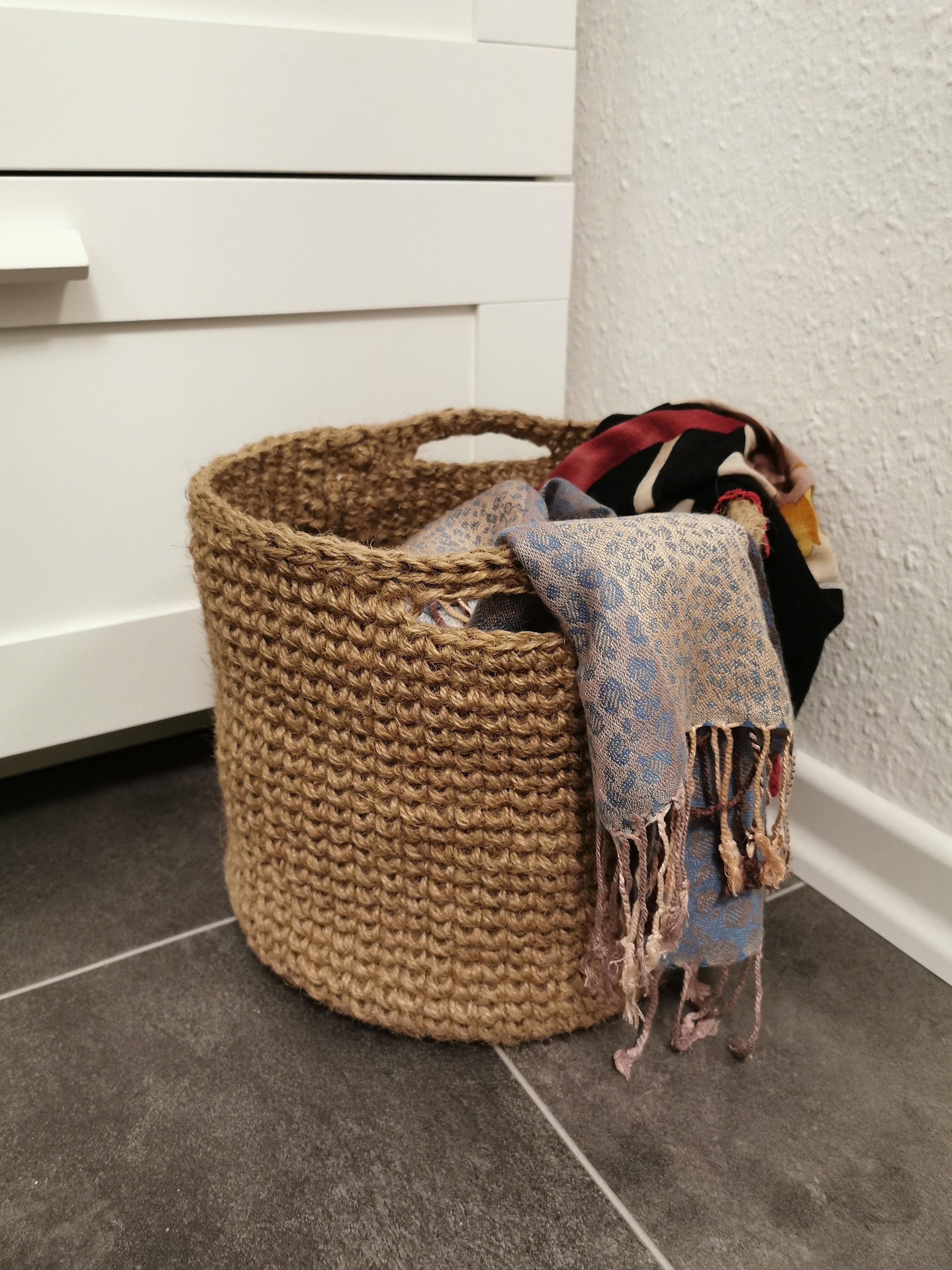 Crochet Jute Basket ubicaciondepersonas.cdmx.gob.mx