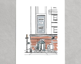 Chelsea Market Print Chelsea Market Sign Kitchen Wall Art New York City Photo New York City Print Kitchen Decor NYC Decor 11x14 art