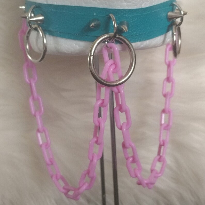 Blue-Pink Triple Dip Choker
