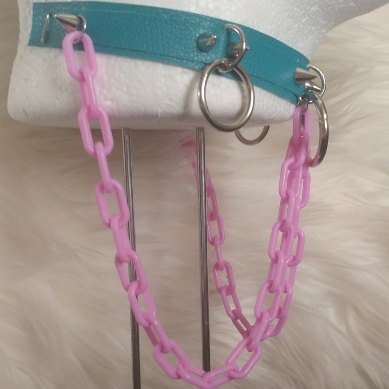 Blue-Pink Triple Dip Choker