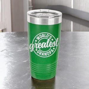 World&#39;s Greatest Grandpa, Father&#39;s Day Gift, Grandpa Gift, Gift For Grandparents, Stainless Steel Drink ware, Gift, Personalized Gift,