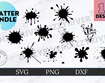 Download Art Collectibles Clip Art Blood Splatter Halloween Themed Bundle Cut Files For Cricut Silhouette