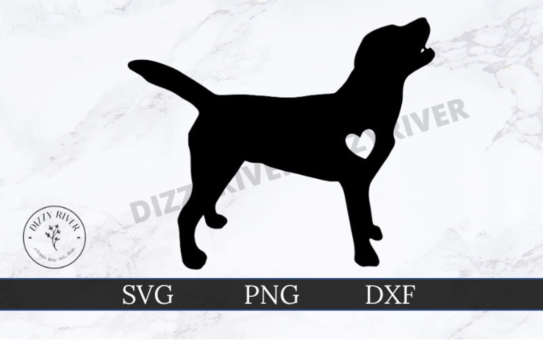Labrador Retriever Outline SVG | DXF | PNG | Cricut Cut File ...