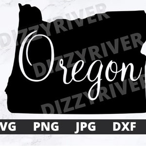 Oregon State SVG | DXF | PNG | Cricut Cut File | Silhouette | Glowforge | Digital Download | Oregon Script | Outline | Car Decal