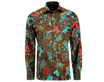 Madura Batik Shirt, Batik Hand Drawn, handmade from the Indonesian island of Madura : Customise shirt size