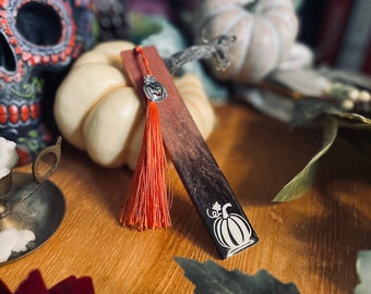 Pumpkin Bookmark | Witchy | Resin Bookmark | Handmade | Halloween | Autumn