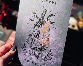 Kingdom of the Wicked Foiled Print | Bookish | KOTW | As Above | So Below | A5 Print