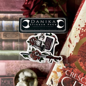 Officially Licensed Crescent City Danika Vinyl Stickers Sticker Pack Bookish image 2