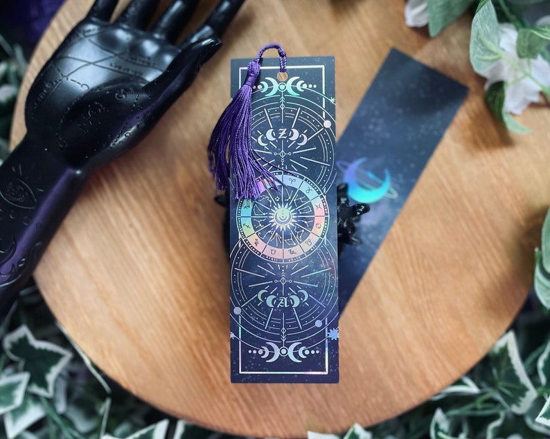 Zodiac Bookmark Foiled Bookmark Witch Goth image 3