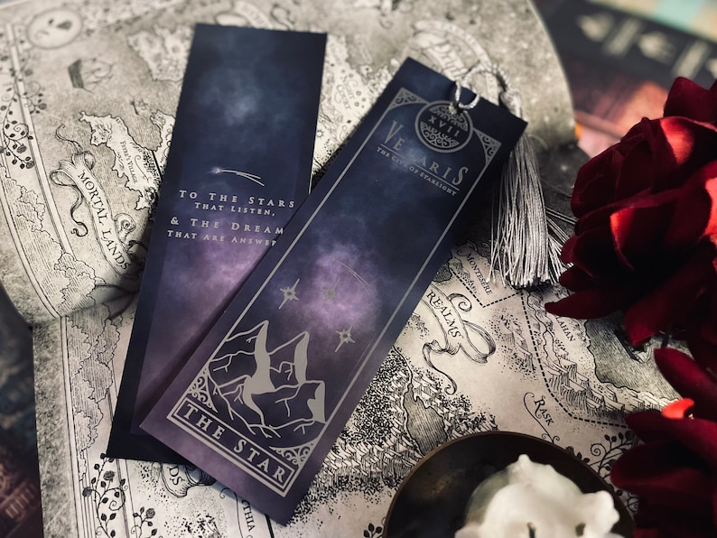 Officially Licensed A Court of Thorns and Roses Bookmark Bookish Foiled Bookmark ACOTAR Valaris image 1