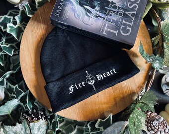 Officially Licensed | Throne of Glass | SJ Maas | beanie | Fire Heart | Bookish | Hat