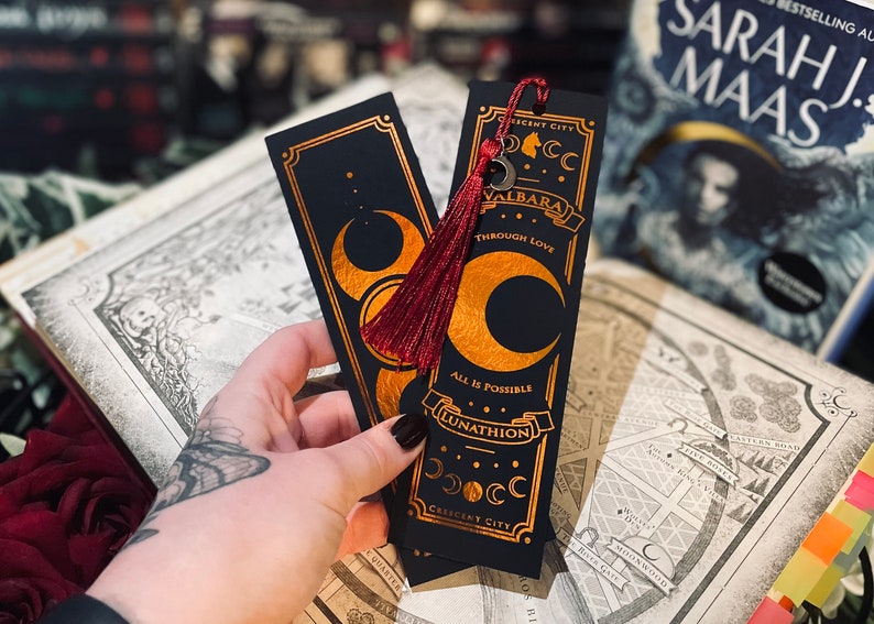 Officially Licensed Crescent City Bookmark Danika Bryce Bookish Foiled Bookmark Crescent City image 1