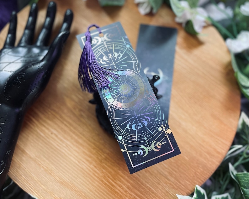 Zodiac Bookmark Foiled Bookmark Witch Goth image 7