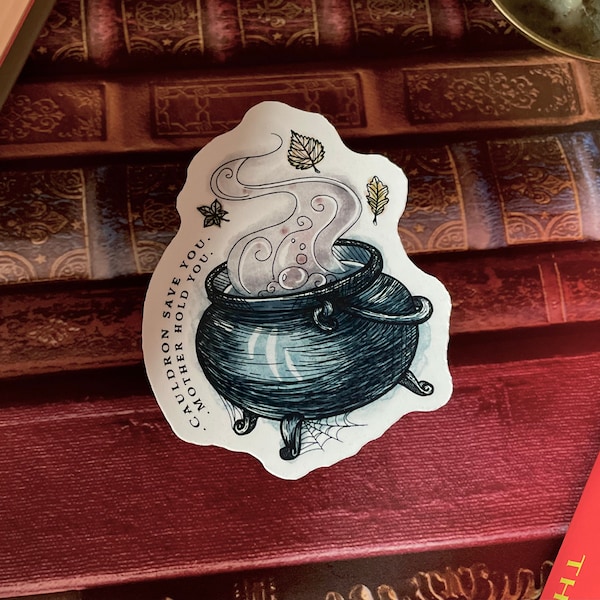 Officially Licensed | A Court of Thorns and Roses | Vinyl Sticker | Cauldron | Bookish |