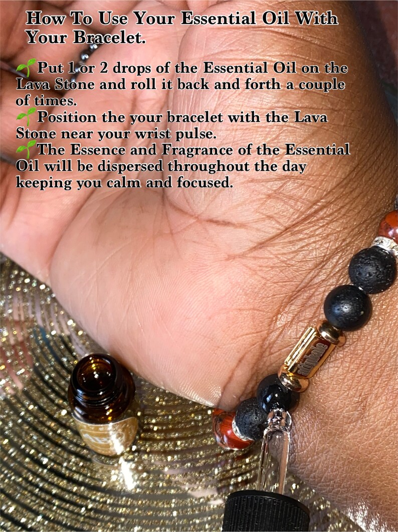Rhombus Flame Hand Crown Leopardskin Jasper Red Agate Natural Gemstones Healing Essential Oil Fragrance Bracelet Unique Gift