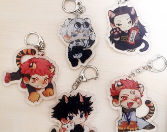 Jujutsu Kaisen Resin Keychain Charm Satoru Gojo \\ Yuji Itadori \\ Sukuna \\ Megumi Fushiguro