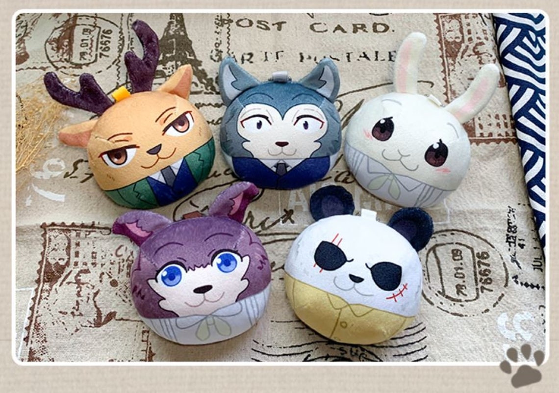 Beastars Animals Japan Anime Plush Velvet Small Ball Keychain Etsy