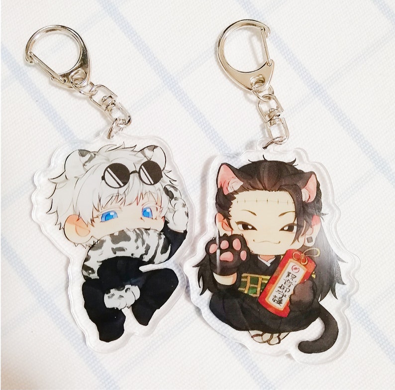 Jujutsu Kaisen Resin Keychain Charm Satoru Gojo \\ Yuji Itadori \\ Sukuna \\ Megumi Fushiguro