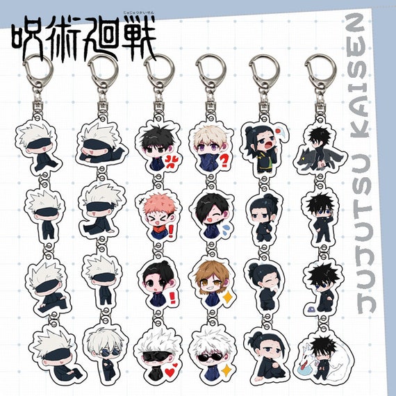 Jujutsu Kaisen Resin Keychain Charm Satoru Gojo \\ Yuji Itadori \\ Sukuna \\ Megumi Fushiguro