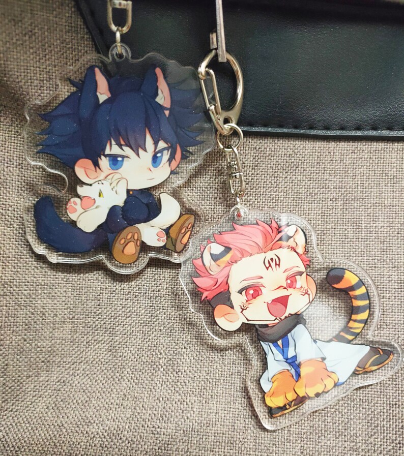 Jujutsu Kaisen Resin Keychain Charm Satoru Gojo \\ Yuji Itadori \\ Sukuna \\ Megumi Fushiguro