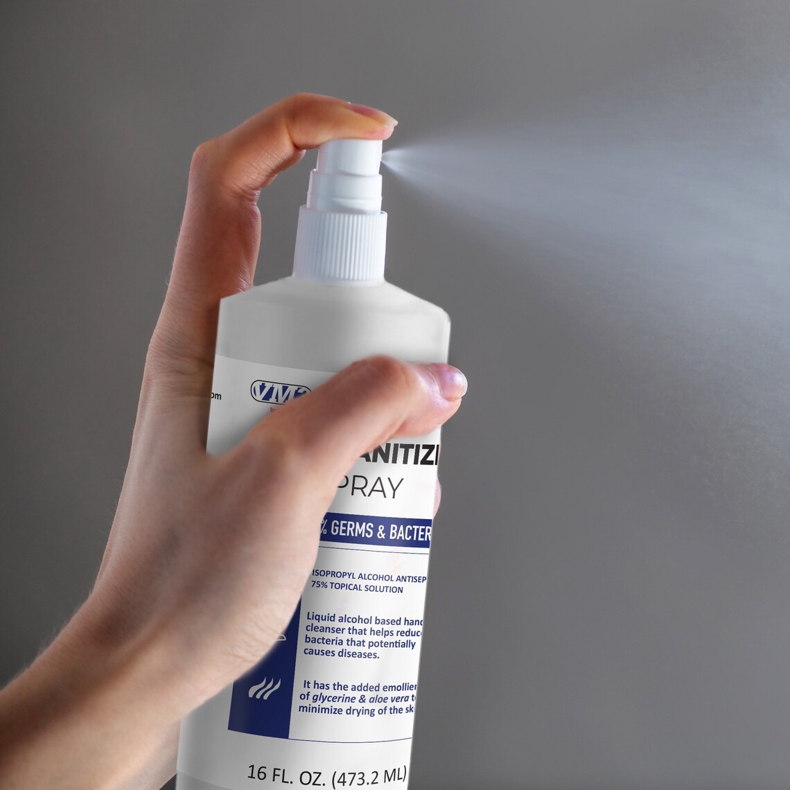 Isopropyl 75 Alcohol Sanitizer Spray 16oz Bulk Combo 5 Pack Etsy