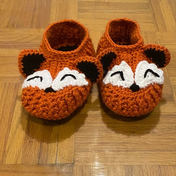 Crochet Fox Slippers