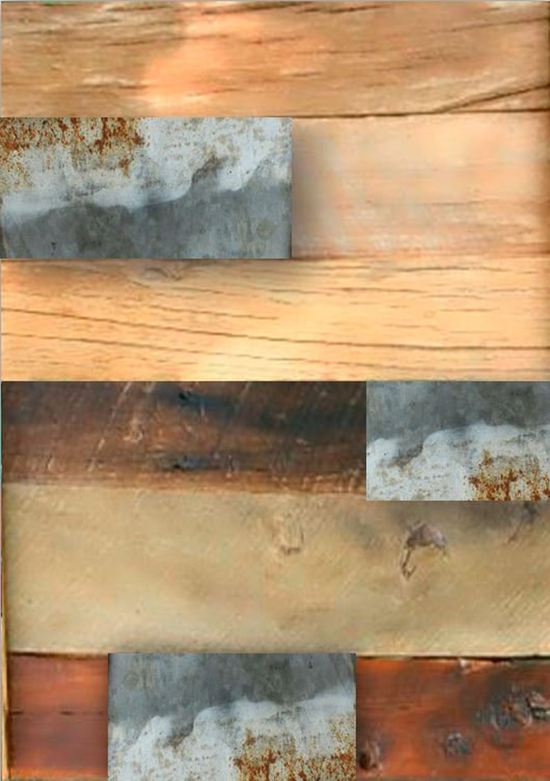 WOOD and TIN Accent Wall DIY Reclaimed Accent Wall Barn Etsy