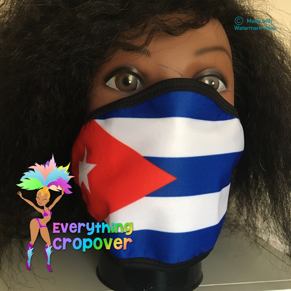 Cuba flag face mask Carnival j’ouvert dust mask / Cuban | Etsy