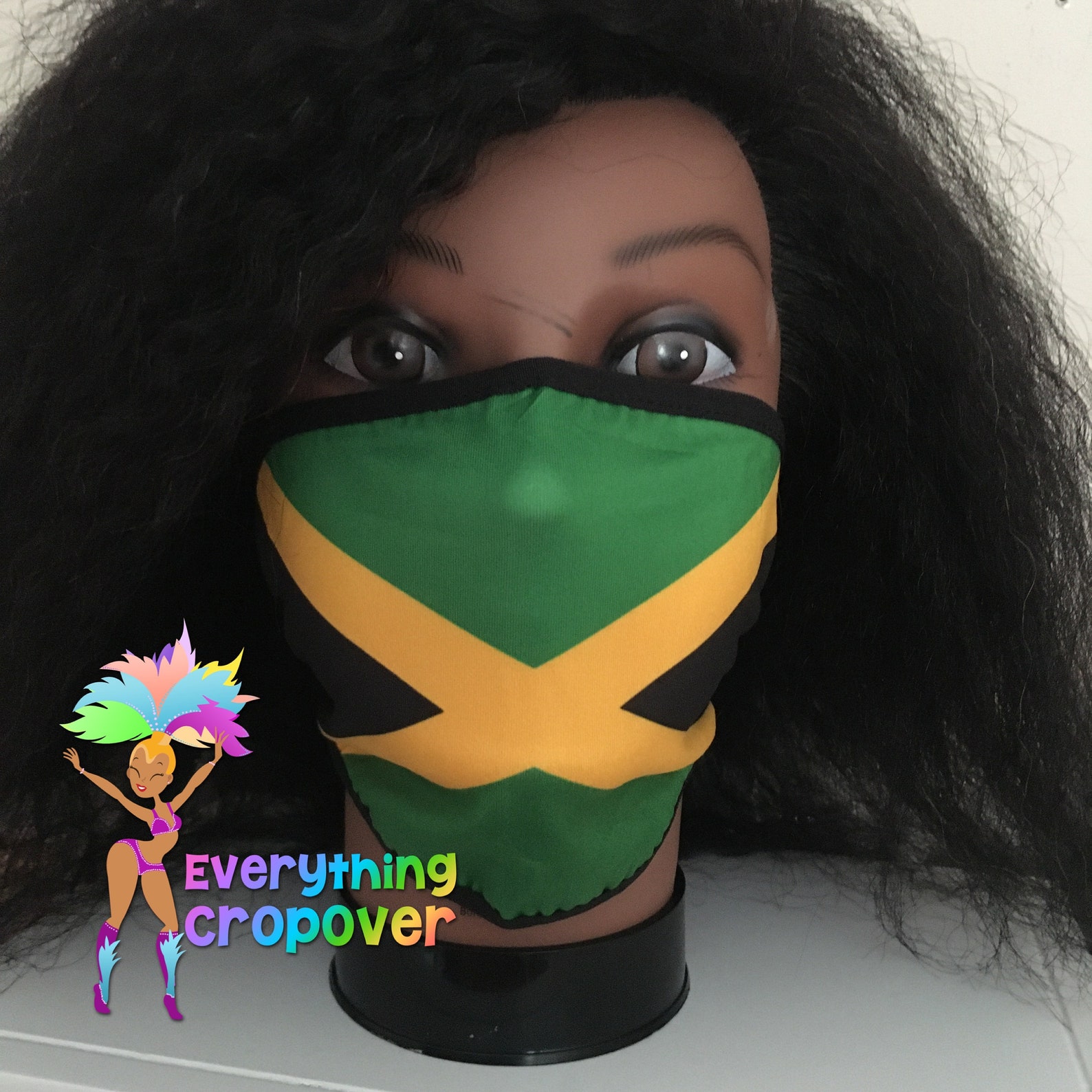 Jamaica SET of THREE 3 flag face masks / Jamaican mask / Etsy
