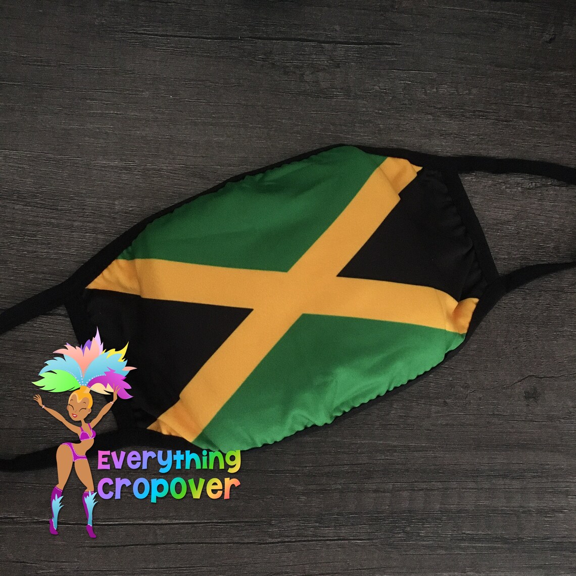 Jamaica SET of THREE 3 flag face masks / Jamaican mask / | Etsy
