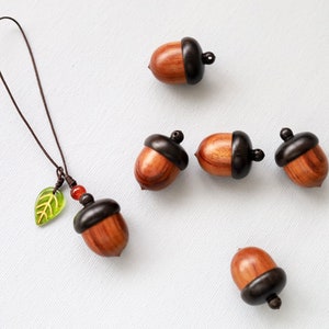 30mm Acorn Container Pendant. wood acorn nut keepsake. unique wooden pendant. acorn locket