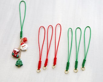 Phone Charm Strap. handmade strap. Christmas cell phone accessories. charm pendant holder