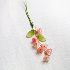 Flowers Phone Charm Strap. bell flowers. lily of the valley phone charm. phone accessories. flower pendant