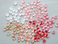 20PCS 10mm Flower Beads. small glass flower beads. spring flower beads. 5 petals small flower beads. earrings jewelry making flower beads. product logo