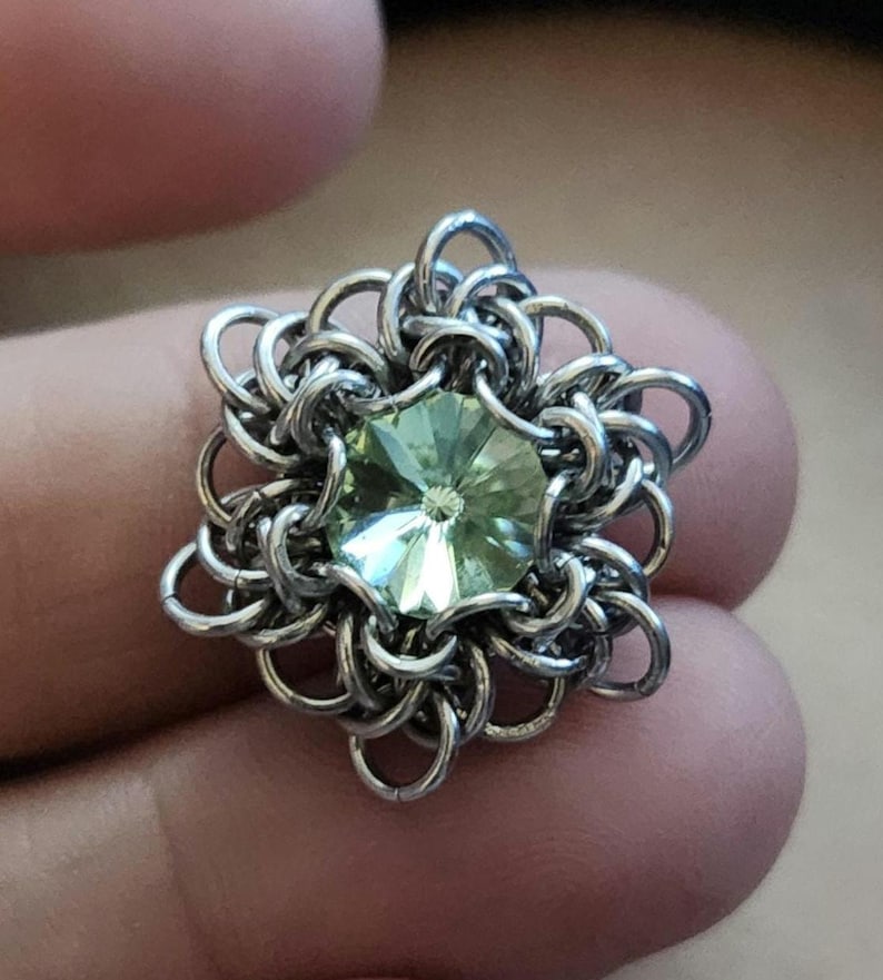 Neptune & Jupiter Chainmail Pendant Tutorial With Rivoli Capture. 2 ...