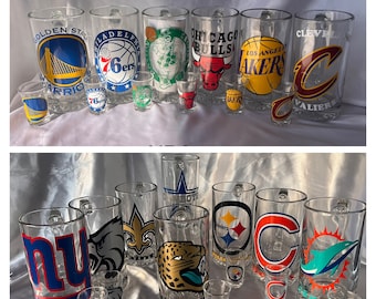Personalized Beer Mug, Beer Mug Shot Glass Set, Team Mug Set, Customized Beer Mug Set, Groomsman