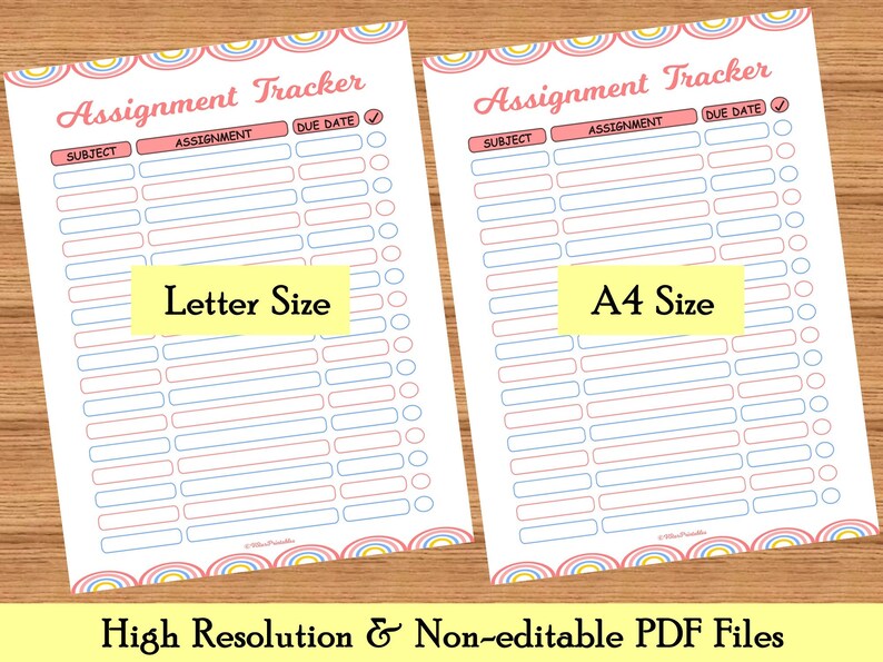 Homework tracker for teachers picture