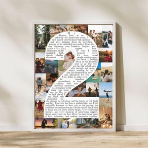 2 Year Anniversary Gift for Him, Personalize Second Anniversary Gift for Husband, 2nd Anniversary Gift for Boyfriend, Custom Photo Collage