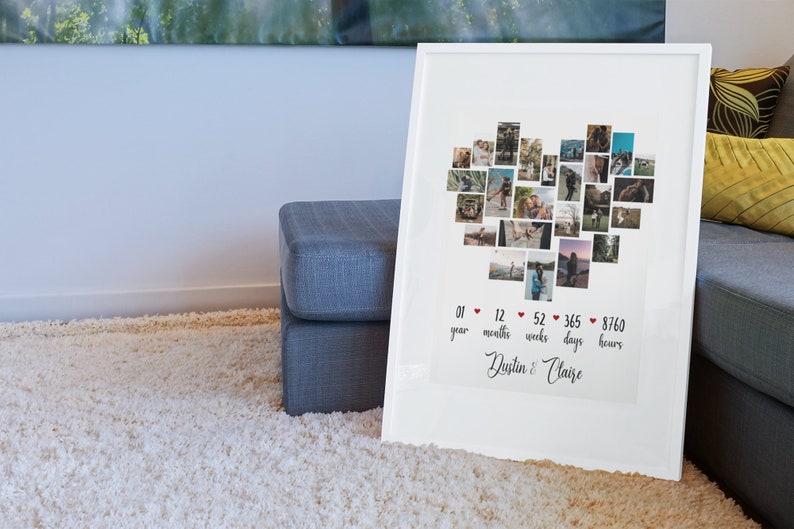 Regalo personalizado de aniversario de 1 año para novio - Etsy España