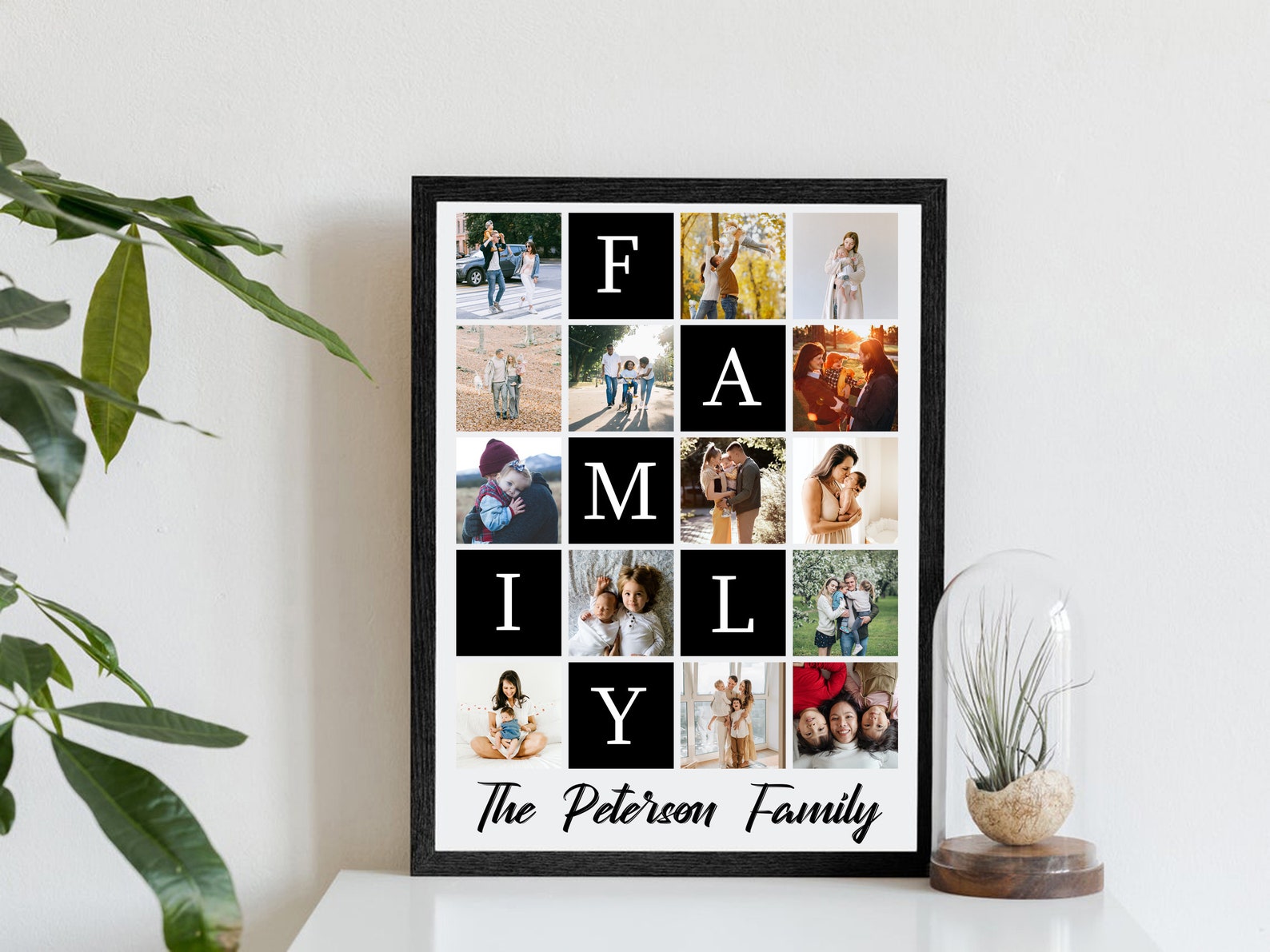 Personalized Family Gift Family Photo Collage Family Photo Etsy