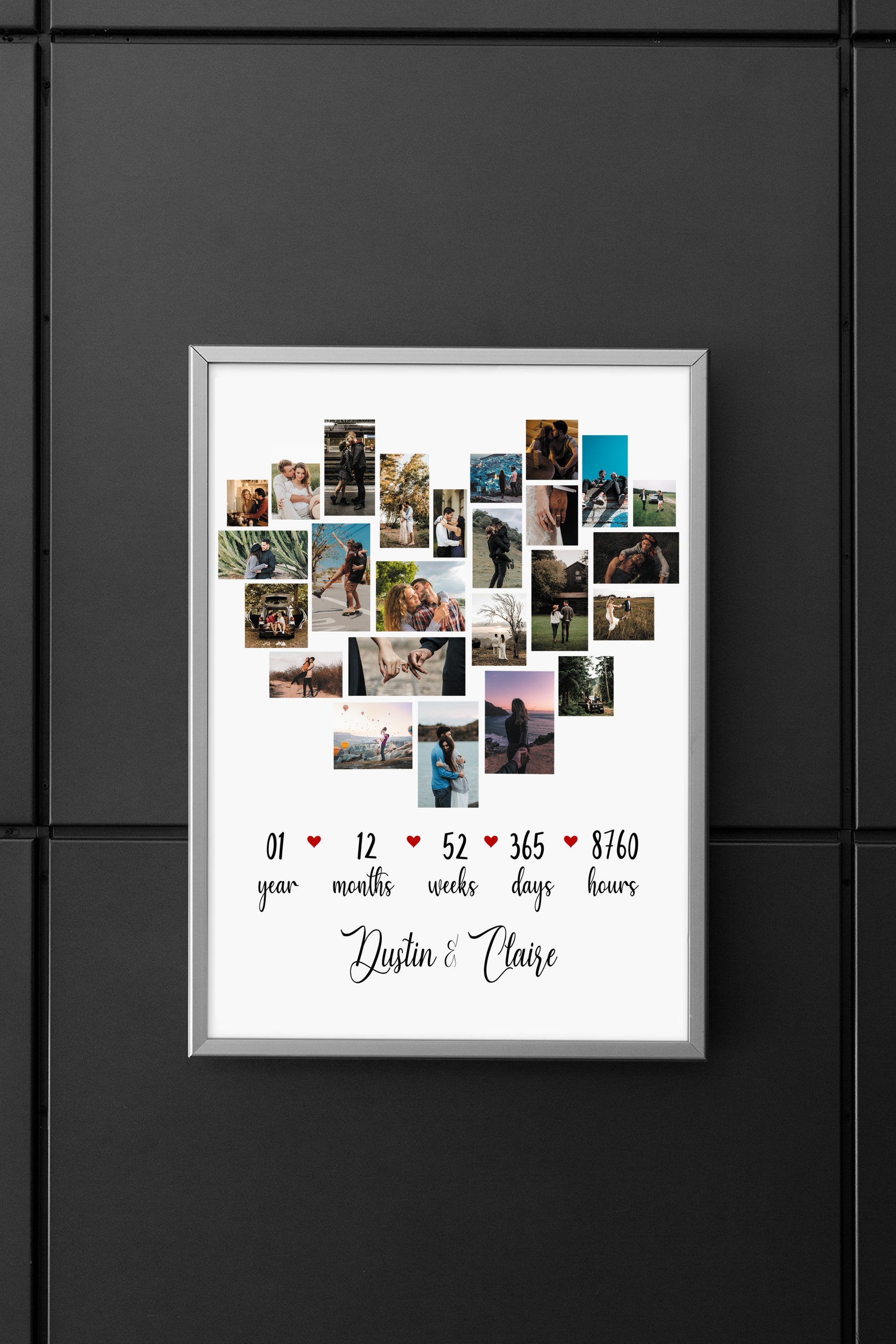 Custom 1 Year Anniversary Gift for Boyfriend One Year Etsy